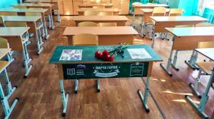 В школе Талинки Октябрьского района открыли «Парту Героя»