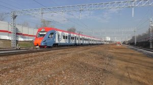 Электропоезд ЭГ2Тв-002 "Иволга" ЦППК платформа Рабочий Посёлок