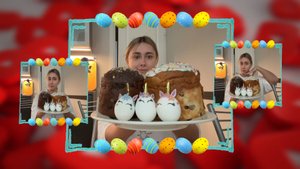 КСЮША ЕСТ КУЛИЧИ И УКРАШАЕТ ЯЙЦА