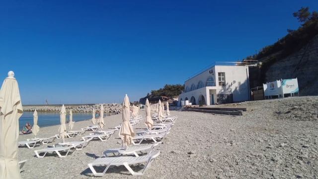 ДИВНОМОРСКОЕ 🌞УТРО НА ПЛЯЖЕ ФАКЕЛ ⛱️👍#дивноморское #дивноморск #русскоеморе #море смотреть онлайн