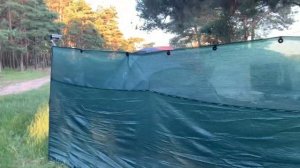 Забор, защита от ветра и посторонних глаз, отдых, все удобства.