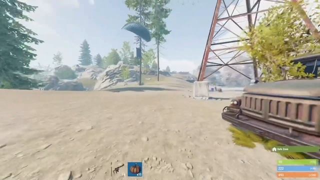 Rust AirDrop M39 in the safe zone 🤯 смотреть онлайн