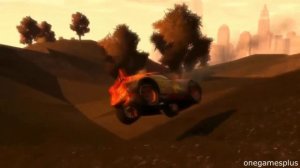 Disney cars Lightning McQueen Ramon and Dinoco jumps in game GTA IV by onegamesplus