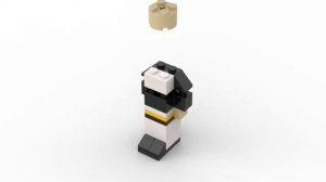 LEGO. Как построить Пилигрима на хэллоуин из лего. Полибег 40046 #lego #tutorial #bricklady