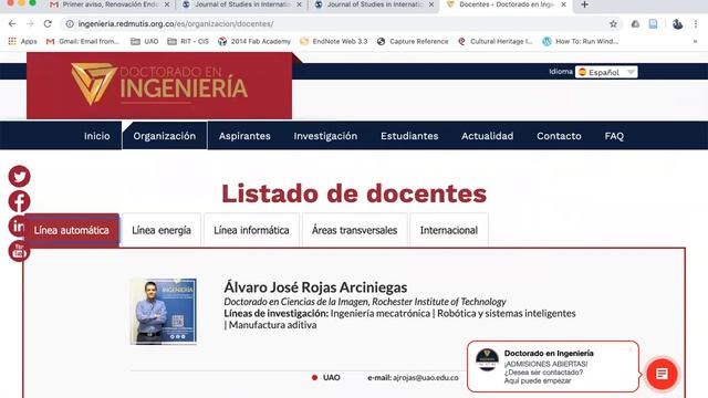 Convocatoria Bicentenario Colciencias - Webinar 15OCT Doctorado en Ingeniería смотреть онлайн