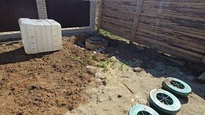 Выборка грунта под отмостку