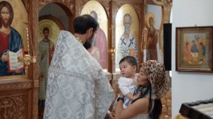 Крещение Олежки ролик