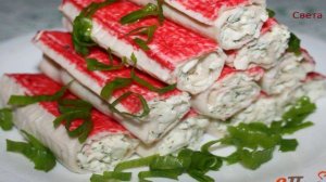 Фаршированные крабовые палочки