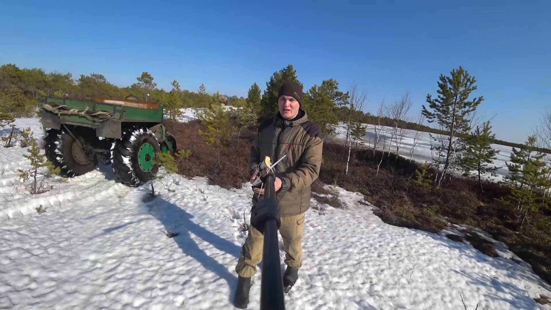 Одно чудесное утро на охоте - Поиск Тетеревиного тока на болоте.