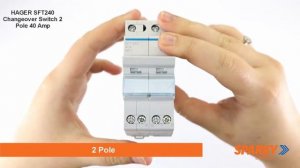 HAGER SFT240 | Changeover Switch 2 Pole 40 Amp