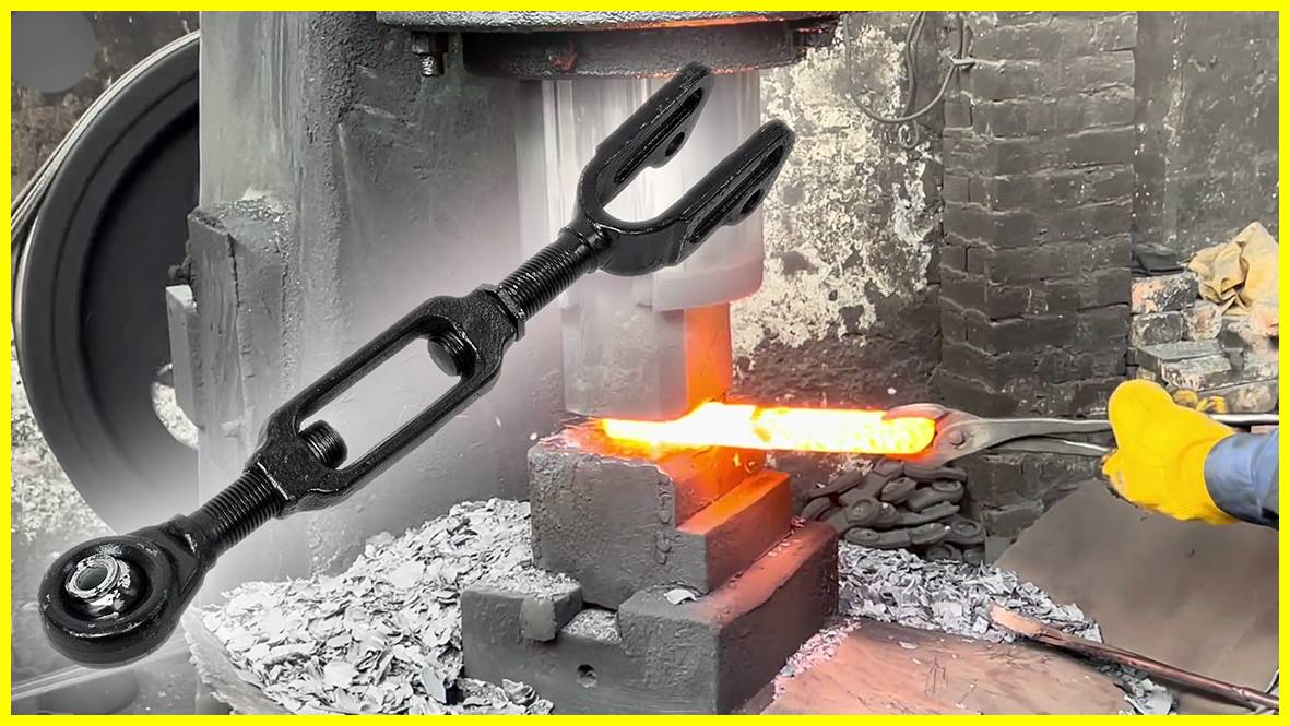 Процесс производства раскосов навески для трактора в Пакистане! смотреть онлайн