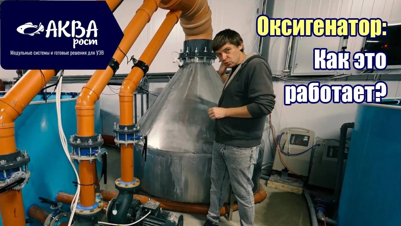 Как работает оксигенатор в УЗВ #система #узв #рыба #акварост #форель #осетр #оксигенатор смотреть онлайн