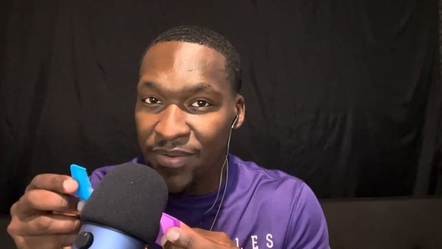 ASMR Mic Scratching & Face Brushing💆