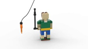 LEGO. Как построить Рыбака с удочкой из лего. Полибег 40066 #lego #tutorial #bricklady