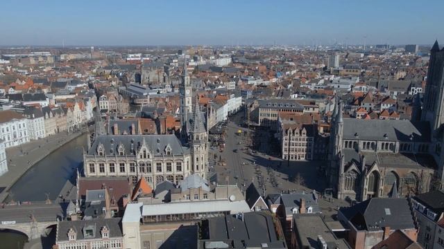 Город Гент в 4к. Бельгия, Гент что посетить смотреть онлайн