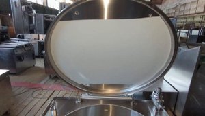 Котел пищеварочный КПЭМ-250 Abat на складе БУ оборудования для общепита в Москве