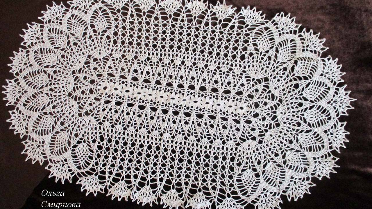 РОСКОШНАЯ ОВАЛЬНАЯ САЛФЕТКА. ЧАСТЬ 6 смотреть онлайн