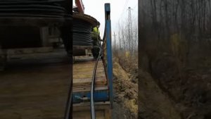 Работа по прокладке кабеля на ж/д станции Жилево (часть 2)