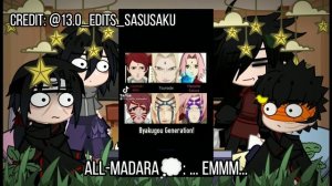 Uchiha Clan react to Sakura Haruno//Part 2//gacha club//short as me (T-T)