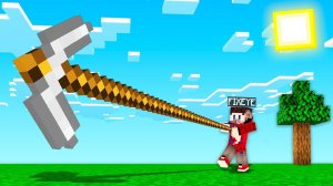 Майнкрафт, но с очень длинными инструментами