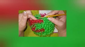 "Пишем" буквы вытянутыми петлями! Именная мочалка 🧶