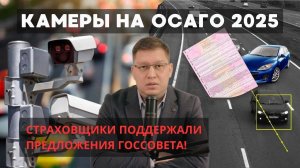 Камеры на ОСАГО 2025: страховщики поддержали идею Госсовета!