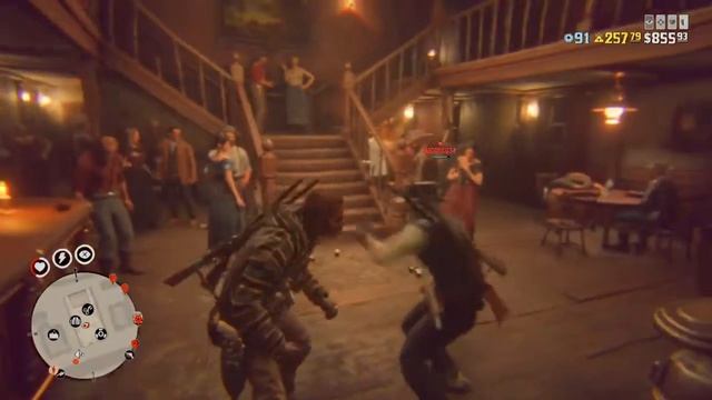 Red Dead Redemption 2_гулянки в кафе смотреть онлайн