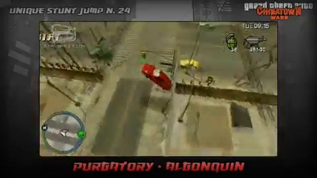 GTA Chinatown Wars   Walkthrough   Unique Stunt Jump #24   Purgatory Algonquin