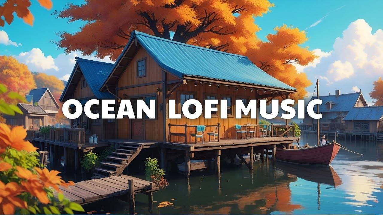 🌊 Soft Lofi Waves – Relax by the Japanese Coast 🎶 with Ambient Sounds and Gentle Beats