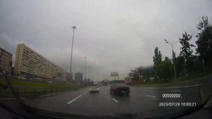 Driving in Moscow agglomeration: Текстильщики - Митино - Отрадное 29/07/2023 (timelapse 4x)