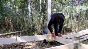 🟢 Как Построить Дом ПАЛАТКУ для Жизни в Лесу  Своими Руками 720p