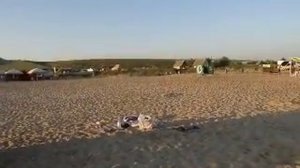 Пляж в станице Благовещенской под Анапой