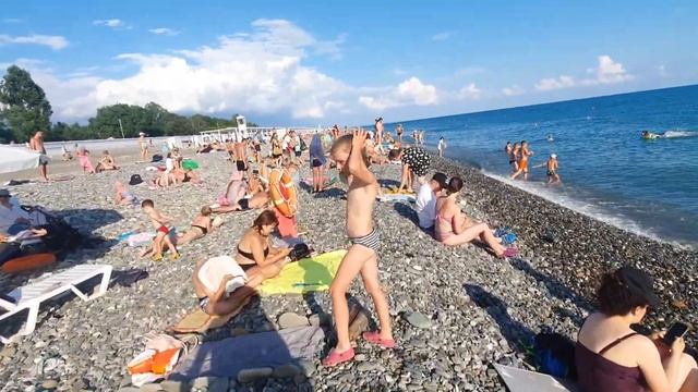 АДЛЕР ИМЕРЕТИНКА- От пляжа Спорт Инн Совхоз Россия. Атмосфера на море. 27 июня 2024.