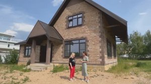 Необычный кирпичный дом 135 м2