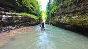 Каньон Хашупсе Слияние стихий Абхазия Сап #гагра #сплав #сап #очамчира #мачара #море #абхазия2024