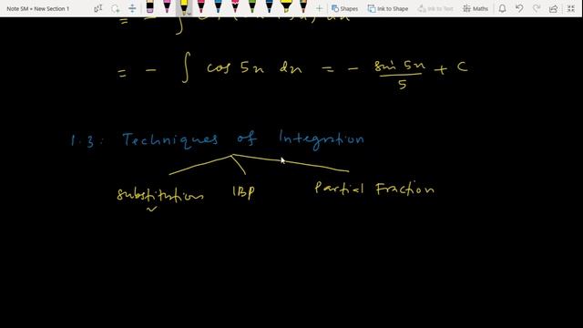1.2 Integration of  trigonometric, 1.3 Techniques of Integration (Chapter 1 - Part 2) : K3MT (L)