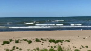 Пляж 🏝️ в Махачкале, вид с отеля «Белый медведь»