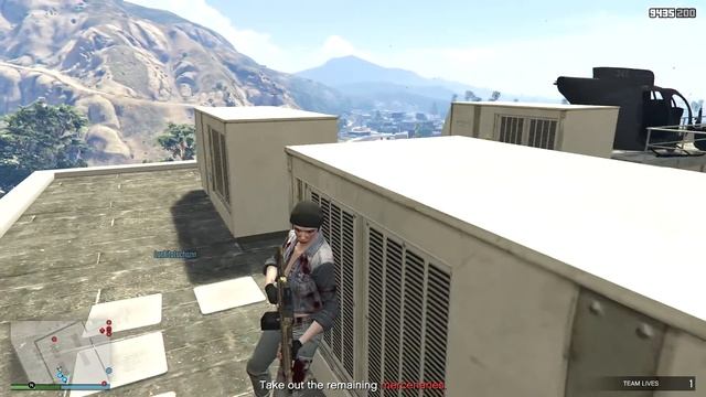 GTA Online Avery's Juggernaut gets hit by bouncing Buzzard