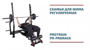 Скамья для жима регулируемая Protrain PR-PRORACK