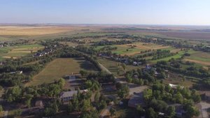 Село Ивановка с высоты птичьего полета.