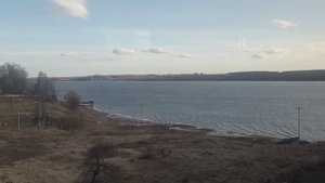 Пересечение Волги у Костромы. Вид из поезда
