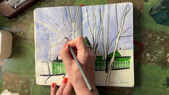 Листалка моего любимого скетчбука от Гаммы этого года! смотреть онлайн