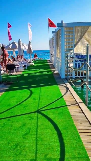 Pier, Belek beach resort hotel, Turkey, Turkye. Пирс отеля Белек бич ресорт. Турция. смотреть онлайн