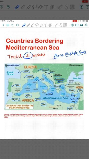Countries bordering Mediterranean Sea |Mediterranean sea map for UPSC #shorts #upsc смотреть онлайн