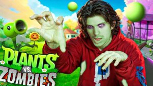 ЗАЩИТИЛ СВОЙ ДОМ РАСТЕНИЯМИ ОТ ЗОМБИ в PLANTS VS ZOMBIES в Майнкрафт..