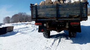 ГАЗ-52 ГРУЖЕННЫЙ НА КОЛЁСАХ ОТ ГАЗ-66