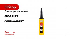 Пульт управления OCALIFT 4 кнопки 2 скорости, стоп, ключ, IP55 COPP-A4913Y