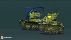 HomeAnimations - Мультики про танки  Как огромный сухопутный крейсер исчез на глазах у всех!