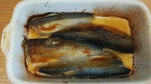 Полезные рецепты для снижения веса, Запечёная скумбрия в духовке !