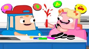 Автосемейка Вилзи — Бруми и Вруми добавляют съедобные краски в продукты! Весёлые мультики для детей